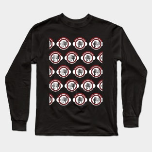 The equalizer in a headphones circle pattern on black Long Sleeve T-Shirt